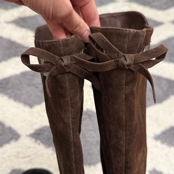 VENUS Chic Brown faux Suede Heeled Boots size 6.5 - Picture 8 of 16